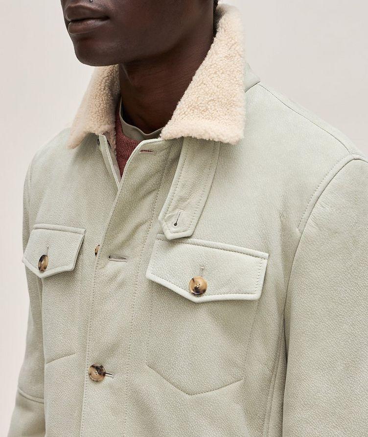 Pebbled Shearling-Lined Field Jacket  image 3