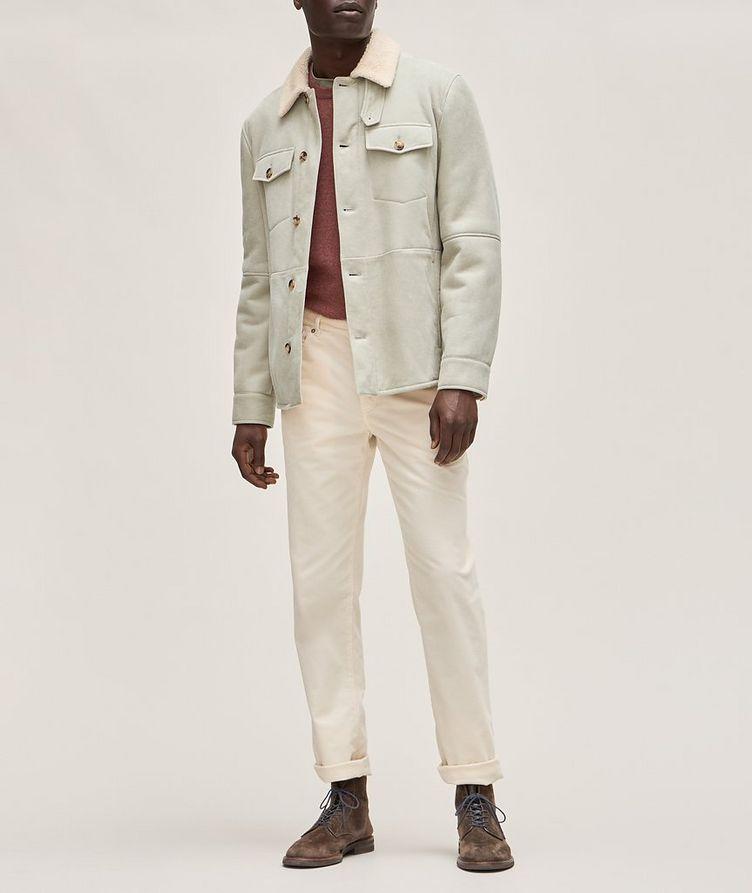 Pebbled Shearling-Lined Field Jacket  image 5