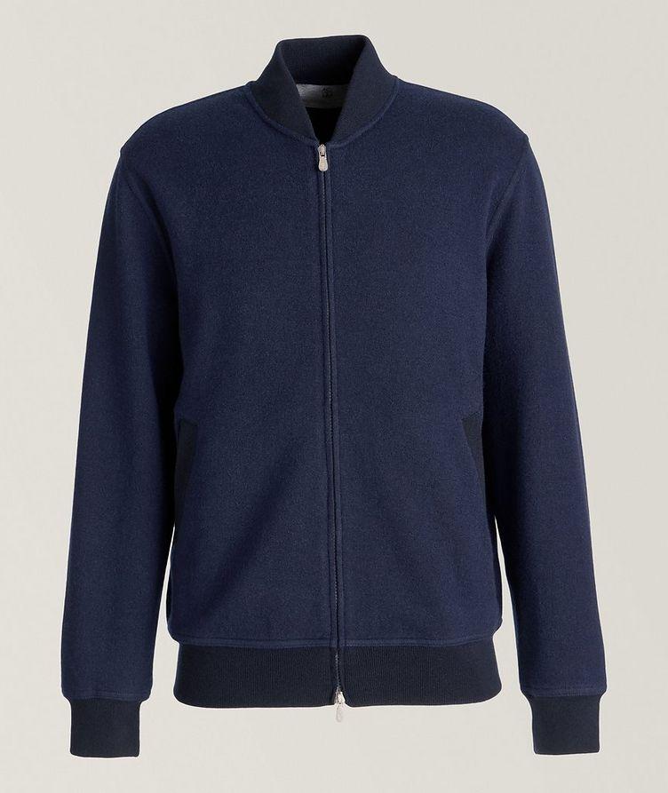 Cashmere-Cotton Blend Full-Zip Sweater  image 0