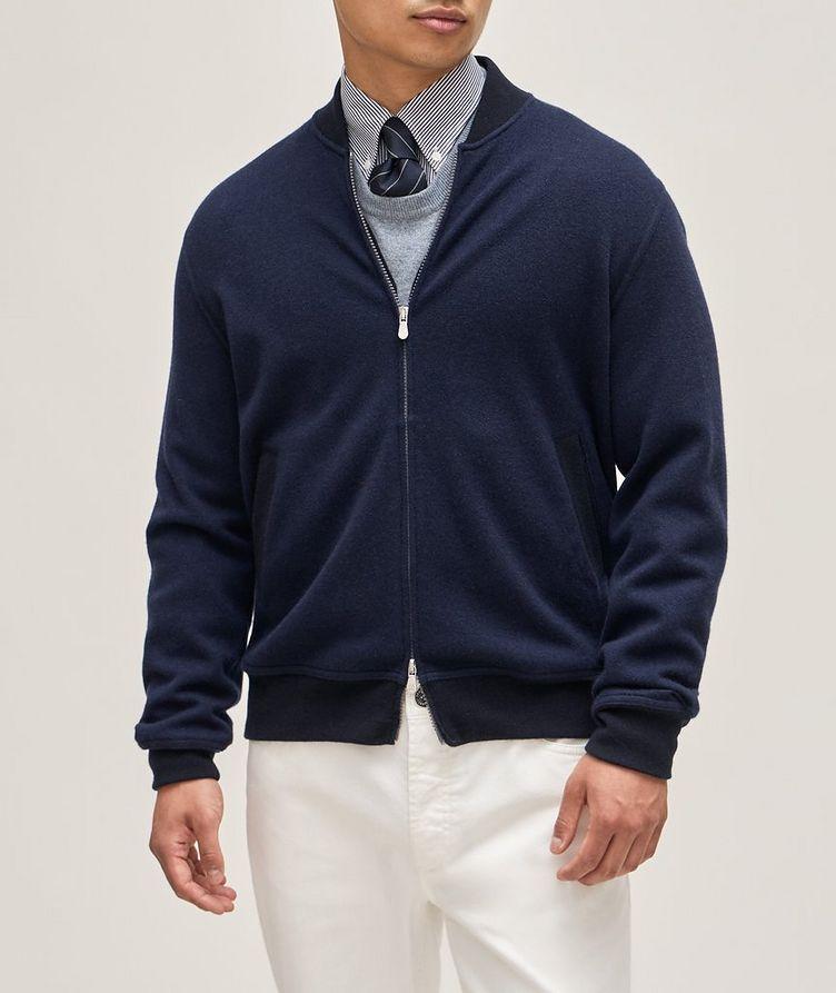 Cashmere-Cotton Blend Full-Zip Sweater  image 1