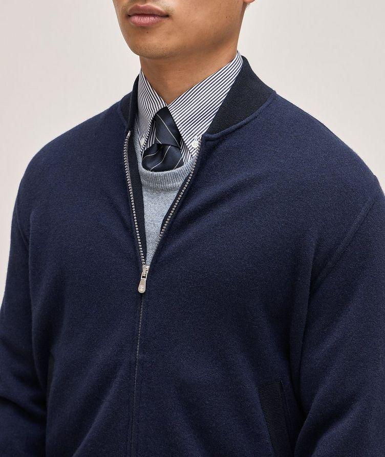 Cashmere-Cotton Blend Full-Zip Sweater  image 3