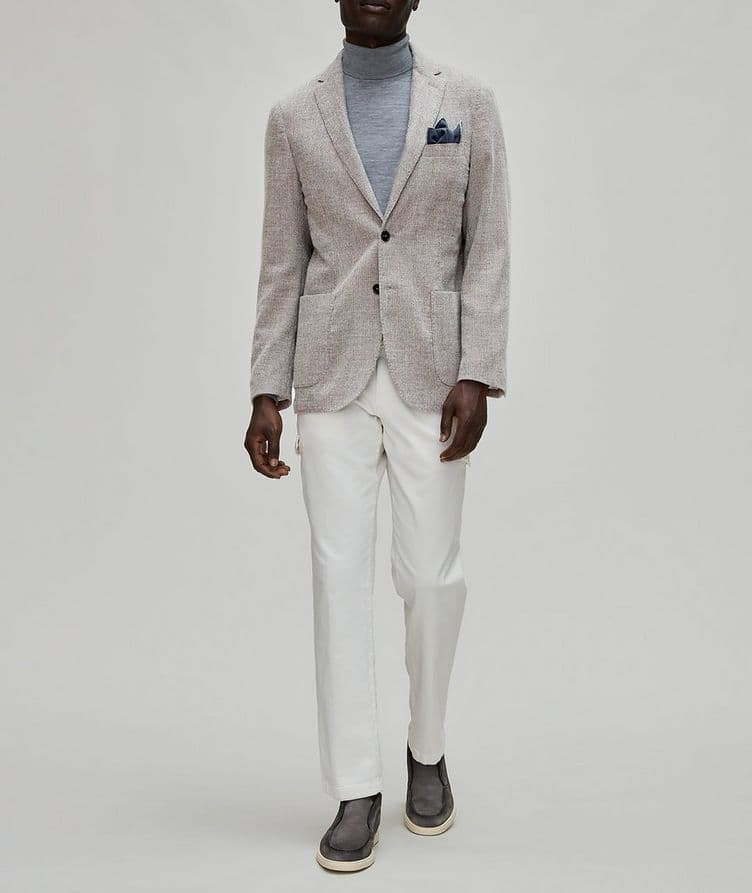 Mélange Stretch-Wool Blend Sport Jacket  image 4