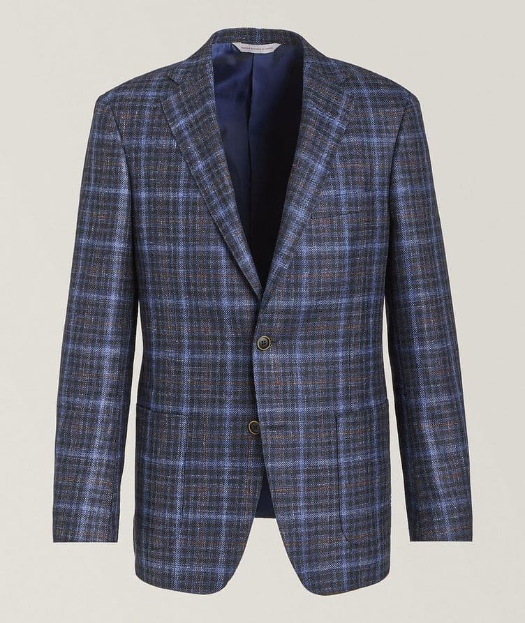 Plaid Wool-Blend Sport Jacket image 0