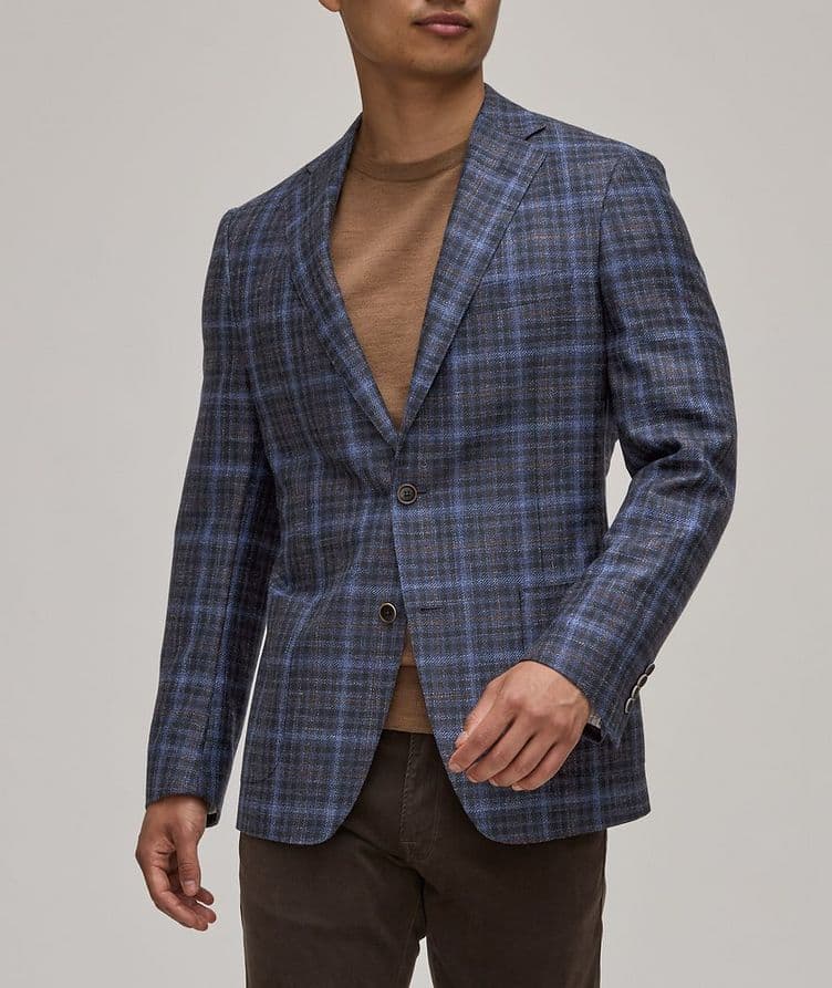 Plaid Wool-Blend Sport Jacket image 1