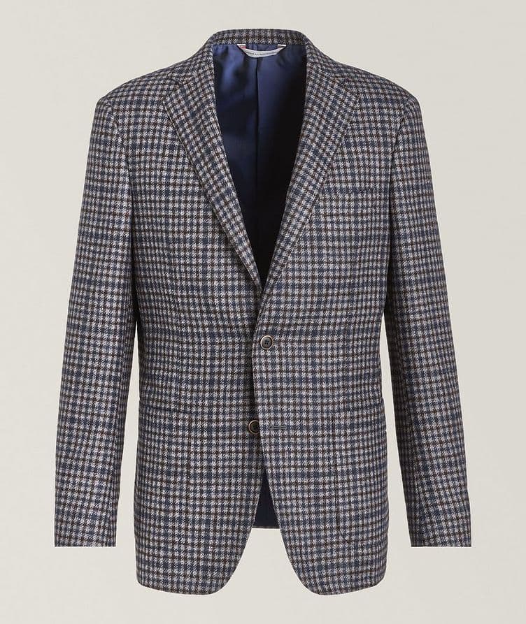 Check Cashmere-Blend Sport Jacket image 0