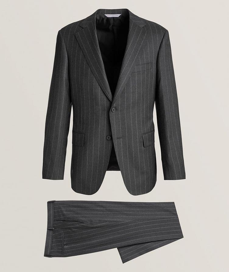 Chalk Stripe Stretch-Wool Suit image 0