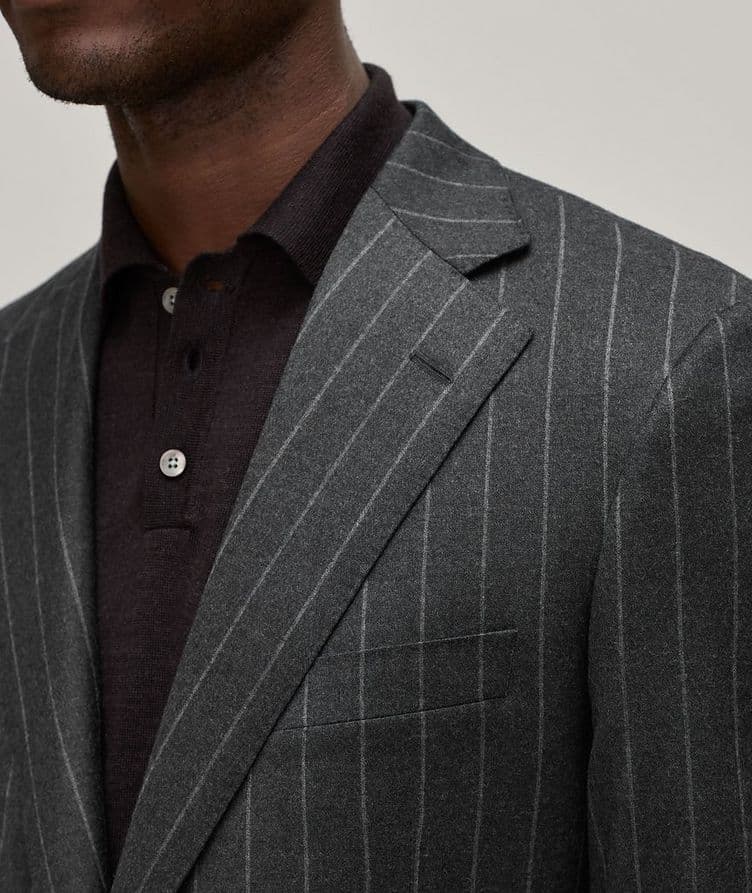 Chalk Stripe Stretch-Wool Suit image 3