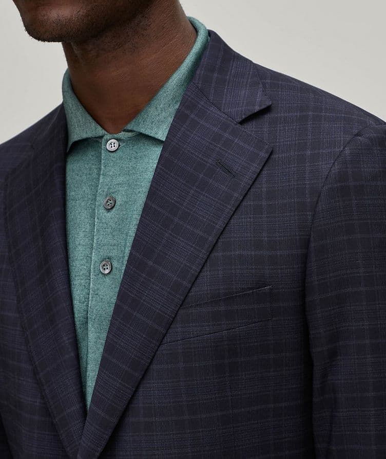 Plaid Stretch-Wool Suit image 3