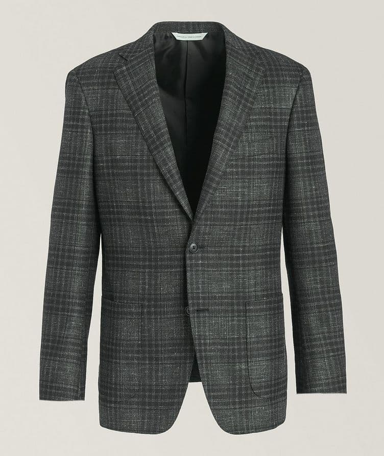 Check Stretch-Wool Blend Sport Jacket image 0