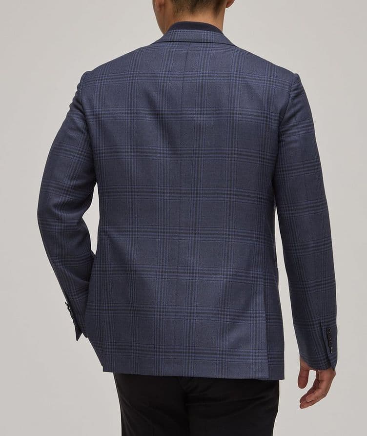 Tonal Plaid Wool Sport Jacket image 2