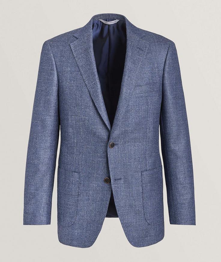 Samuelsohn Textured Wool-Blend Sport Jacket