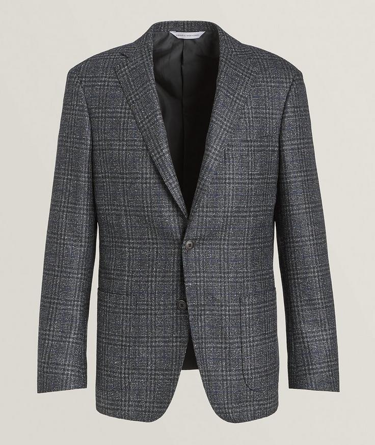 Samuelsohn Plaid Wool-Blend Sport Jacket