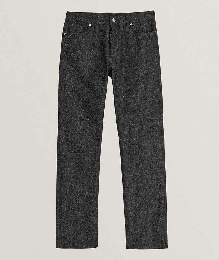 Straight-Fit Cotton-Silk Denim Jeans image 0