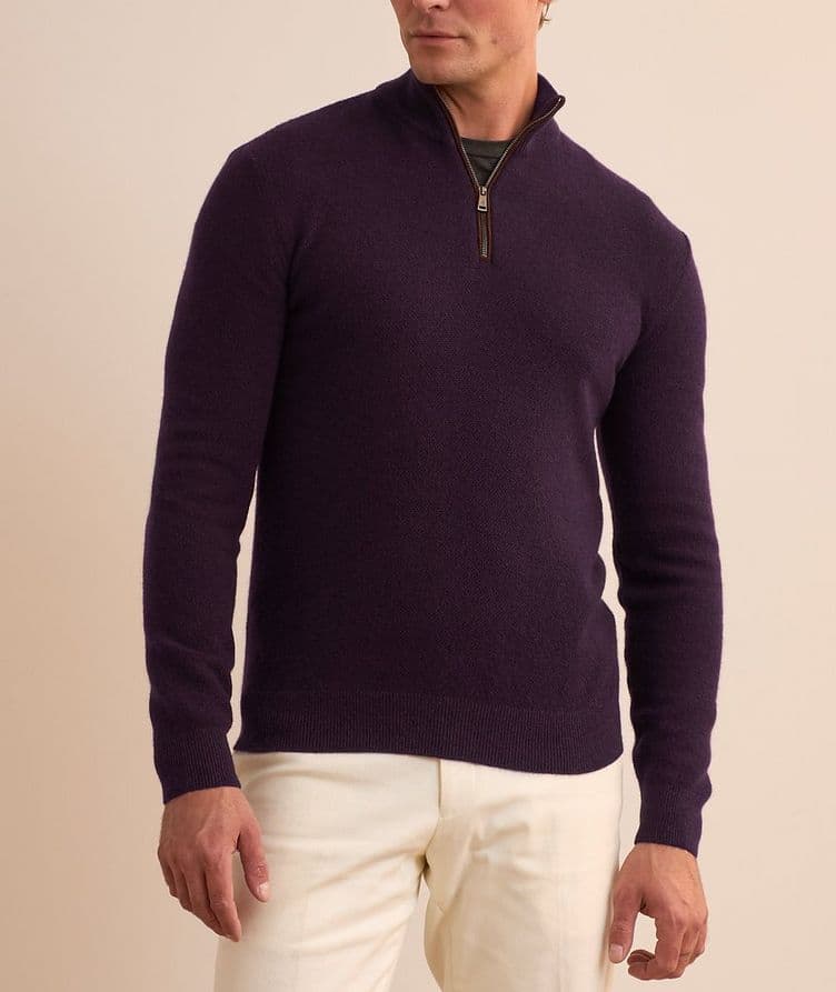 Cashmere Half-Zip Sweater image 1