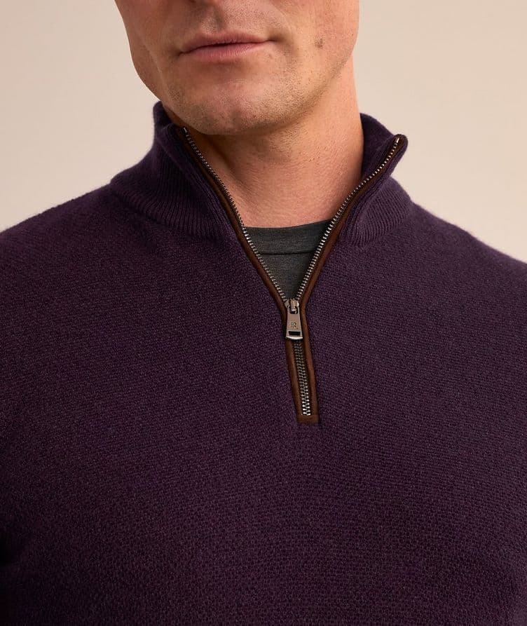 Cashmere Half-Zip Sweater image 3