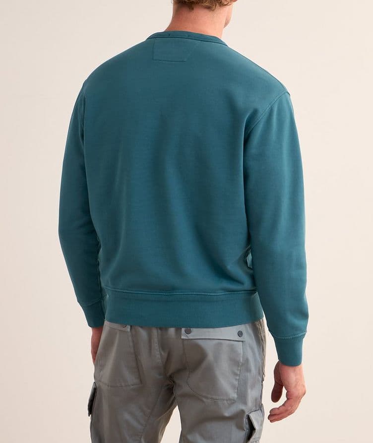 Diagonal Fleece Cotton Logo Sweatshirt image 2