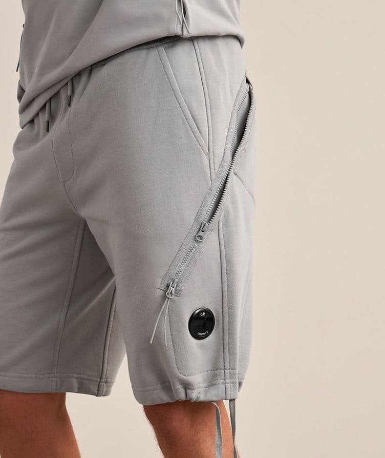 Diagonal Raised Fleece Shorts  image 1