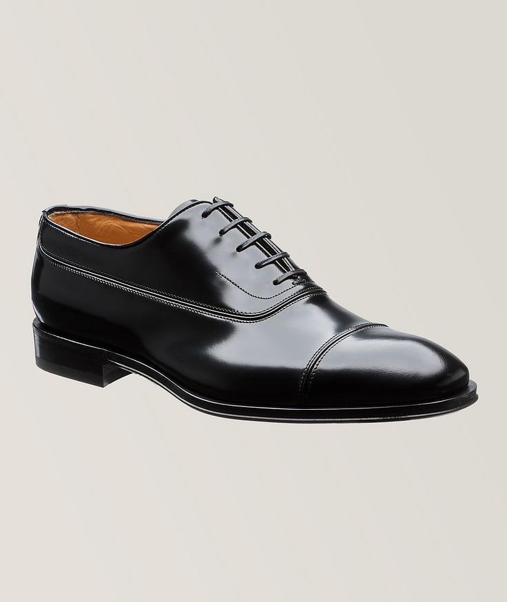 Ferragamo Fermin Polished Leather Oxfords