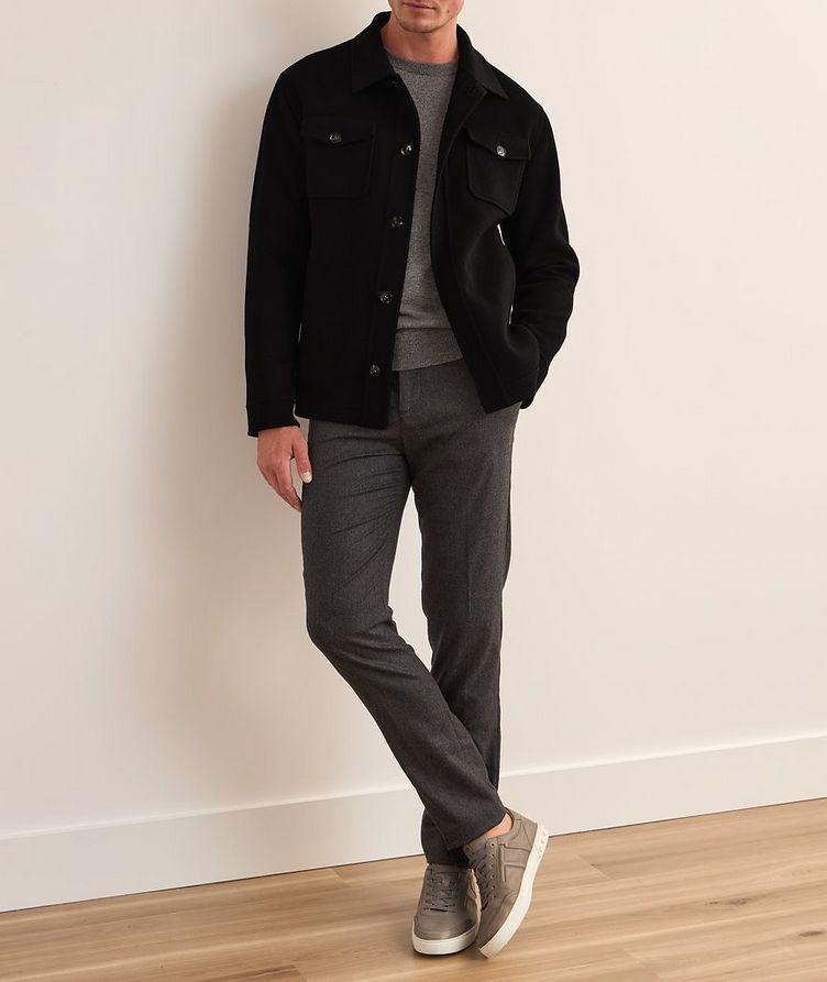 Cashmere Trucker Bomber Jacket image 5