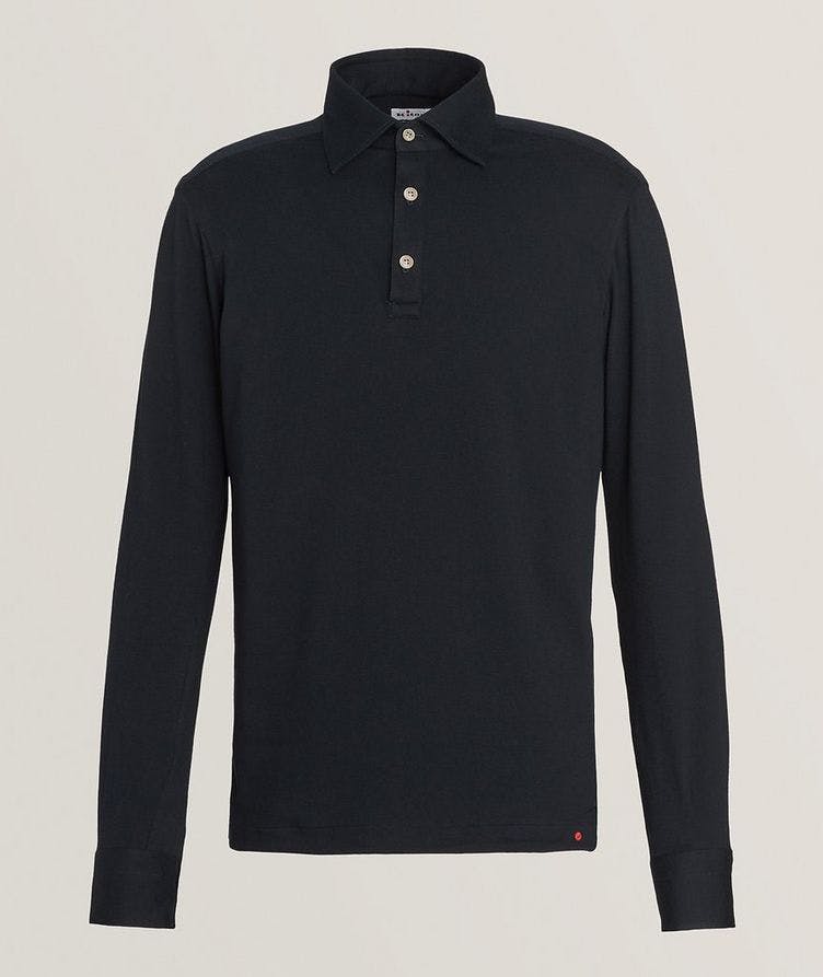 Cotton-Cashmere Long-Sleeve Polo image 0