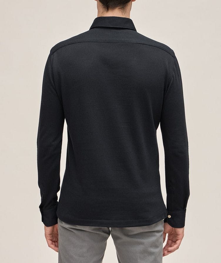 Cotton-Cashmere Long-Sleeve Polo image 2