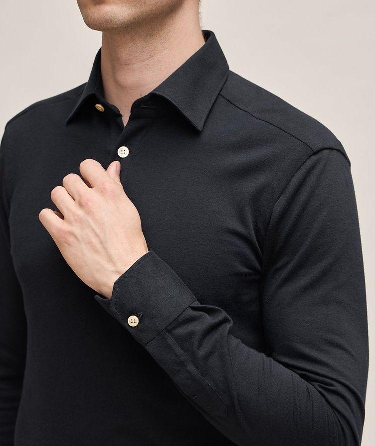 Cotton-Cashmere Long-Sleeve Polo image 3