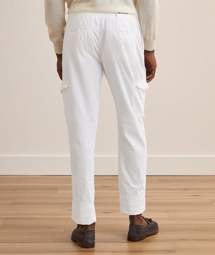 Corduroy Drawstring Cargo Pants image 3