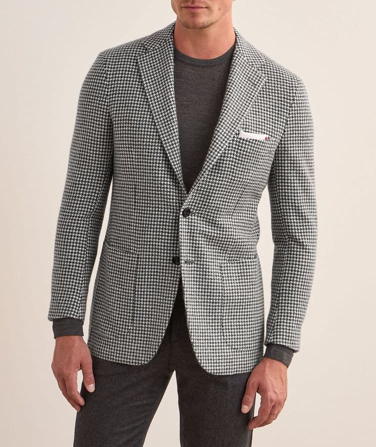 Houndstooth Cashmere Sport Jacket  image 1