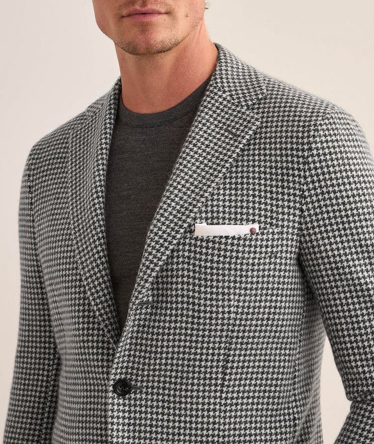 Houndstooth Cashmere Sport Jacket  image 3