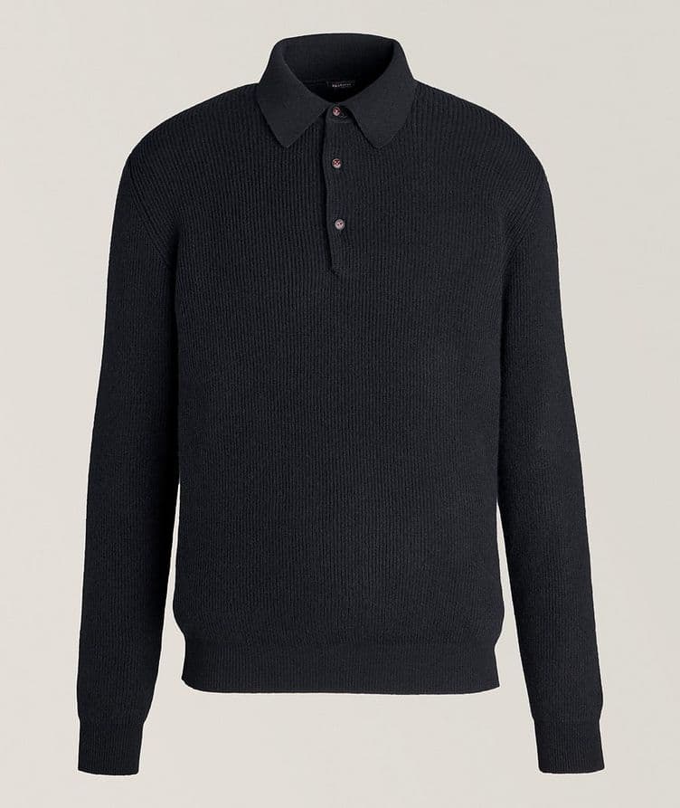 Cashmere English Ribbed Knitted Polo image 0