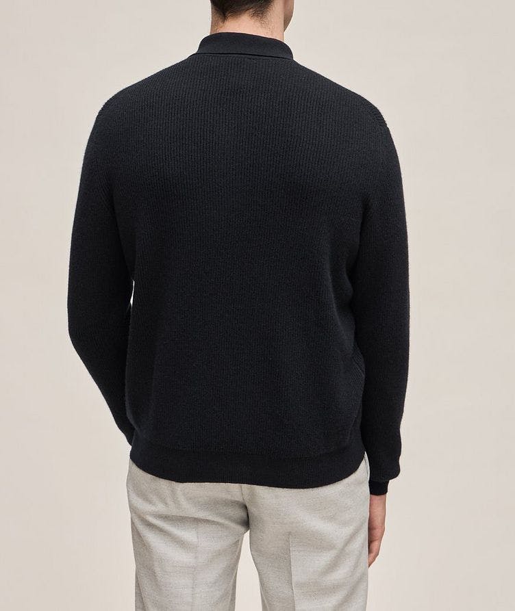 Cashmere English Ribbed Knitted Polo image 2