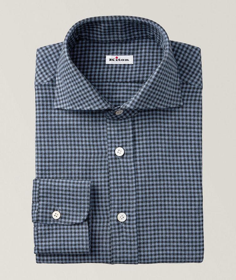 Flannel Houndstooth Cotton Sport Shirt image 0