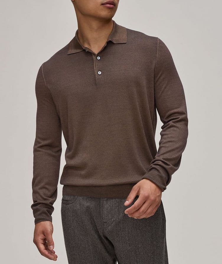 Wool-Silk Knitted Polo image 1