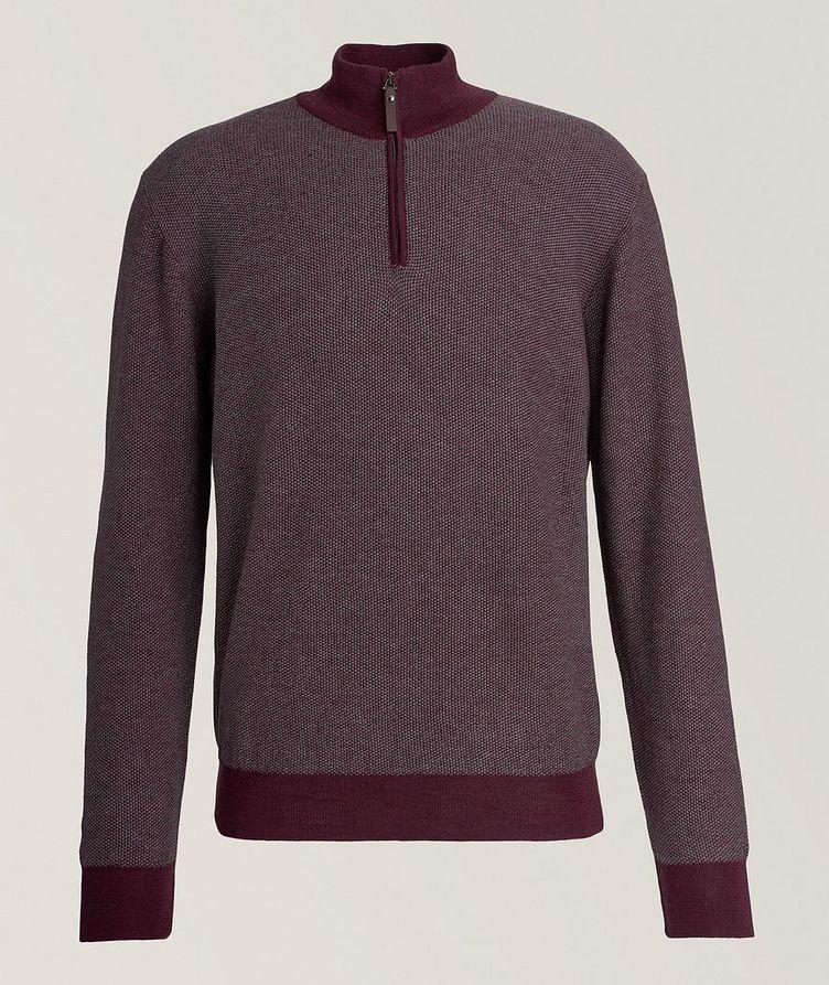 Neat Wool-Blend Half-Zip Sweater image 0