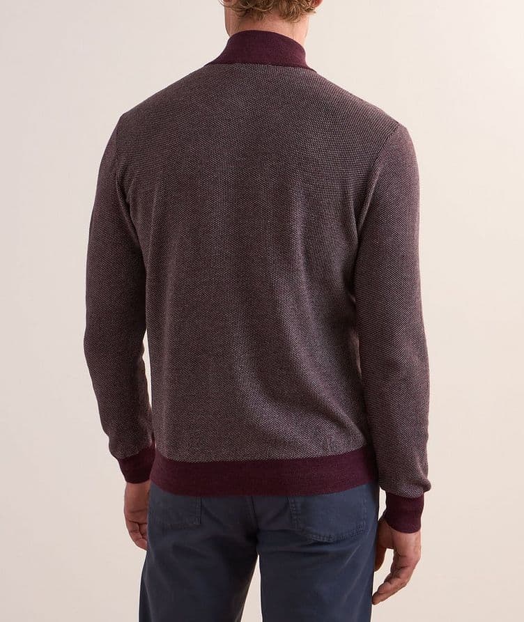 Neat Wool-Blend Half-Zip Sweater image 2