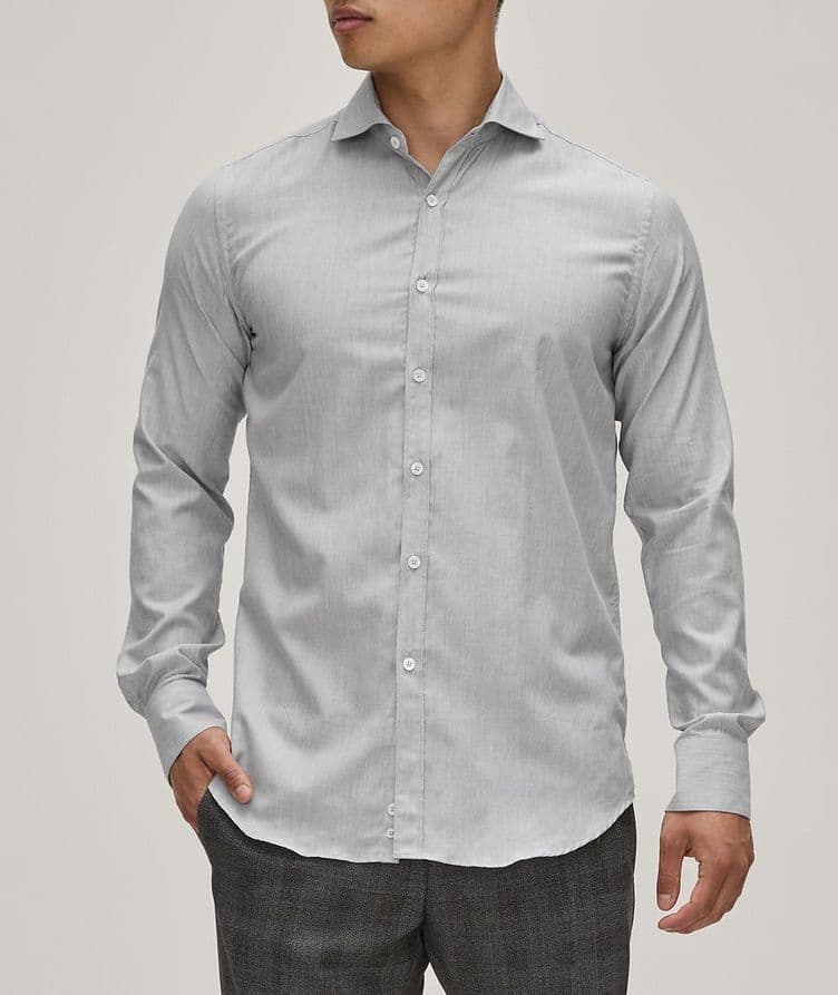 Chemise décontractée en coton chiné image 1