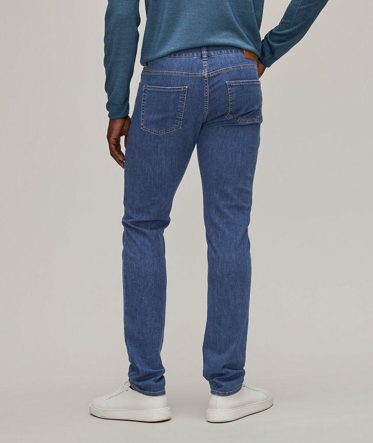 Stretch-Cotton Contrast Stitch Denim Jeans image 2