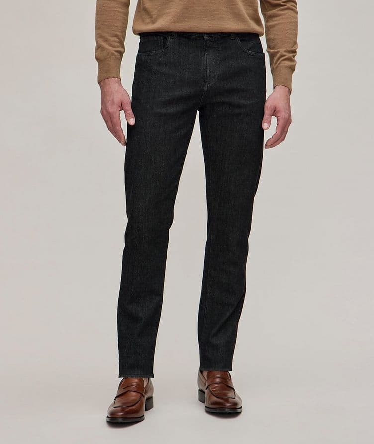 Slim-Fit Stretch-Cotton Denim Jeans  image 1