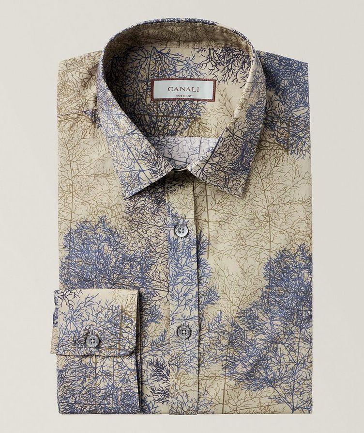 Chemise décontractée en coton et en lyocell à motif image 0