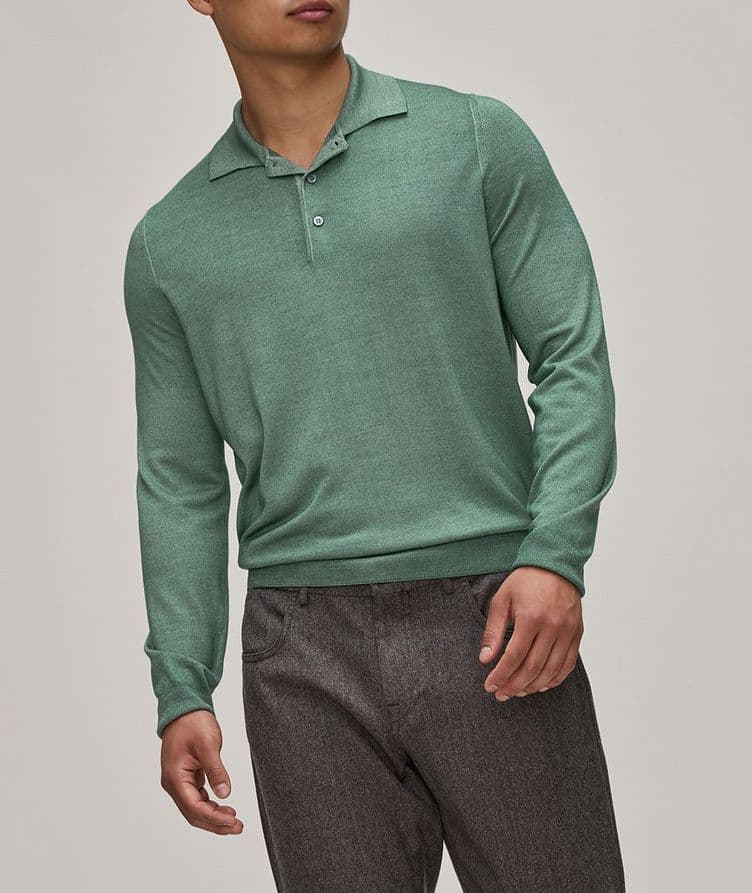 Wool-Silk Knitted Polo  image 1