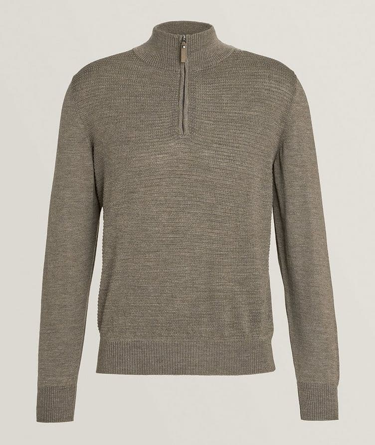 Merino Wool Half-Zip Sweater image 0