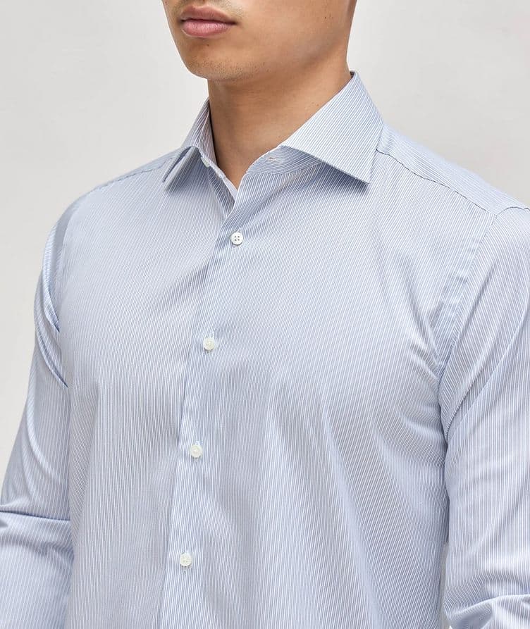 Impeccable Pinstripe Cotton Shirt  image 3