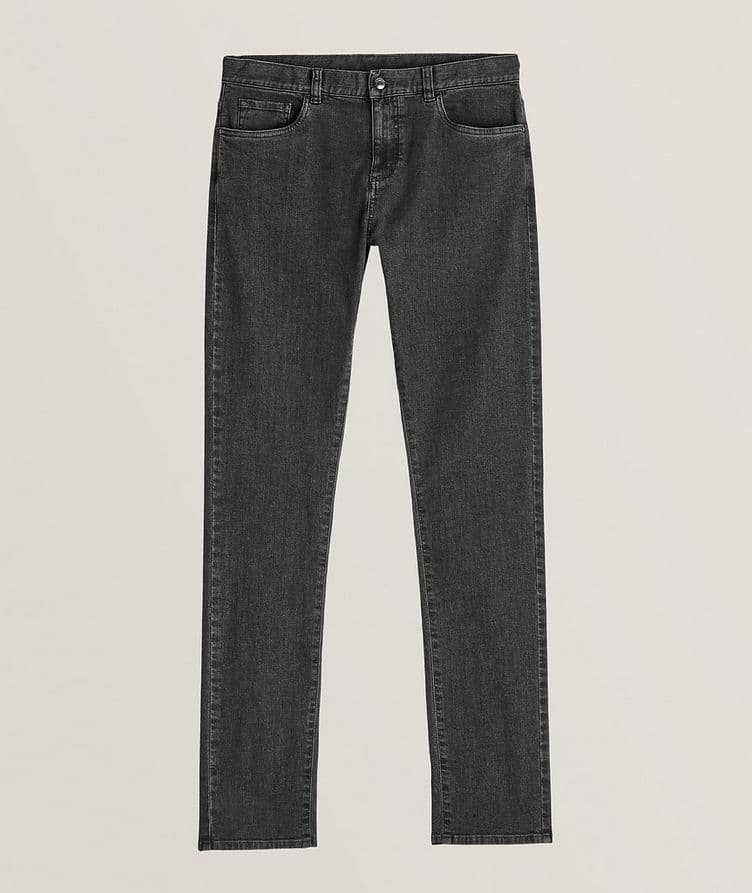 Washed Stretch-Cotton Jeans  image 0