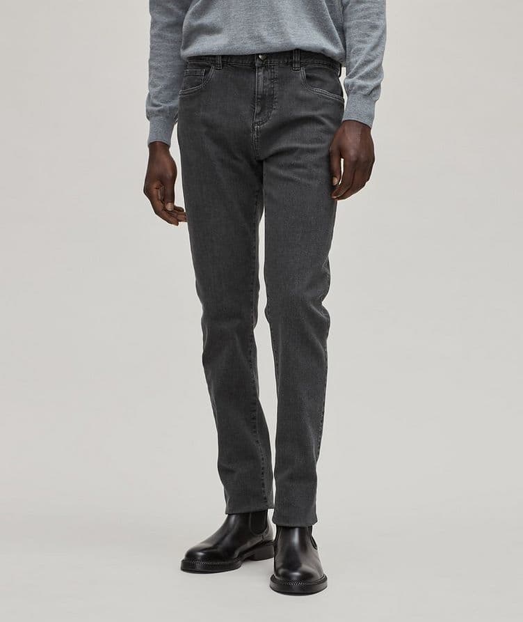 Washed Stretch-Cotton Jeans  image 1