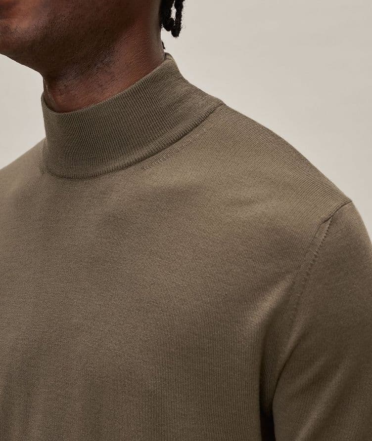 Merino Wool Mock Neck Sweater image 3