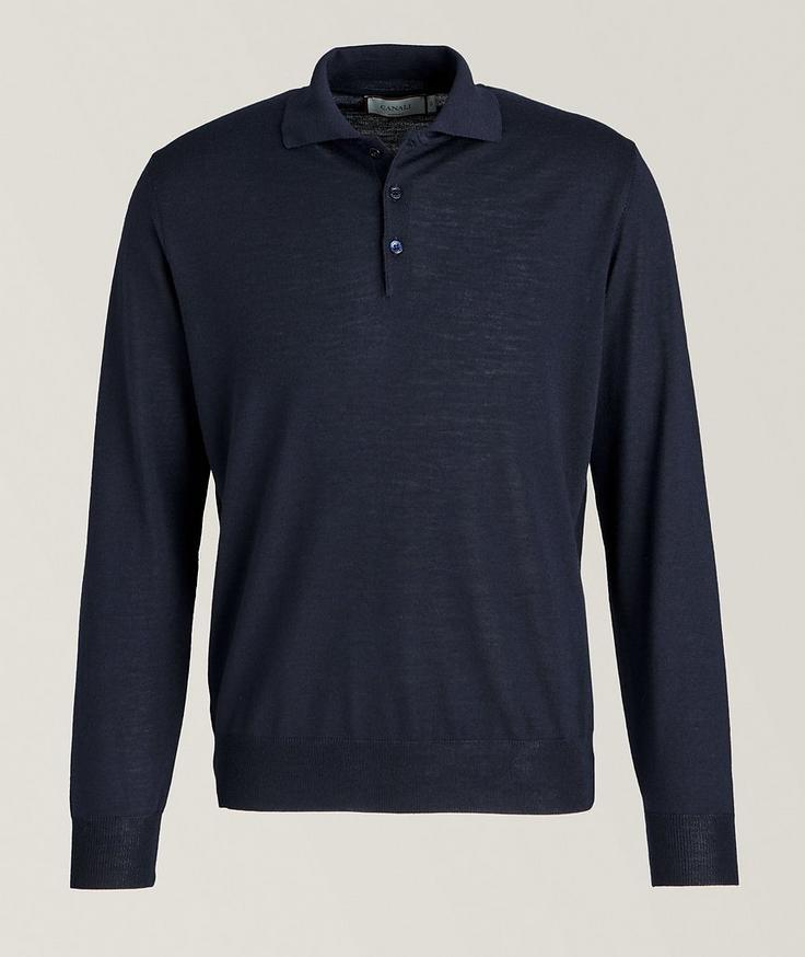 Canali Merino Wool Knitted Polo