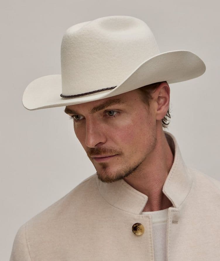 Chapeau de cowboy en laine image 3