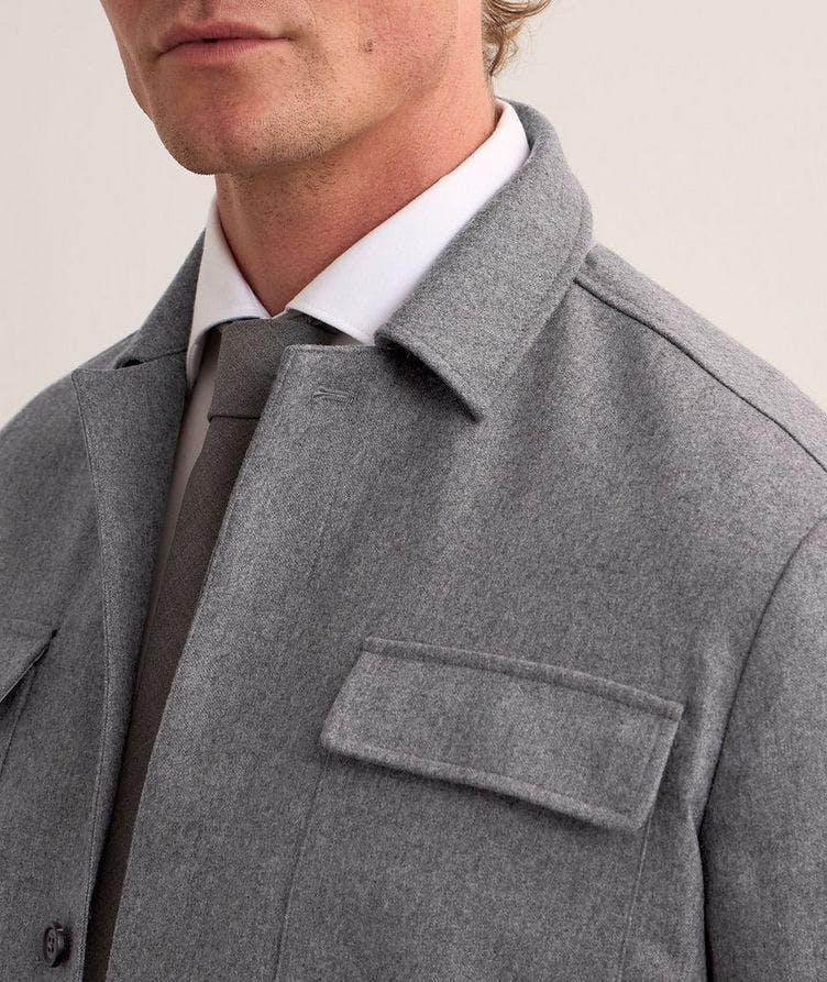 Wool-Cashmere Stretch Overshirt  image 3