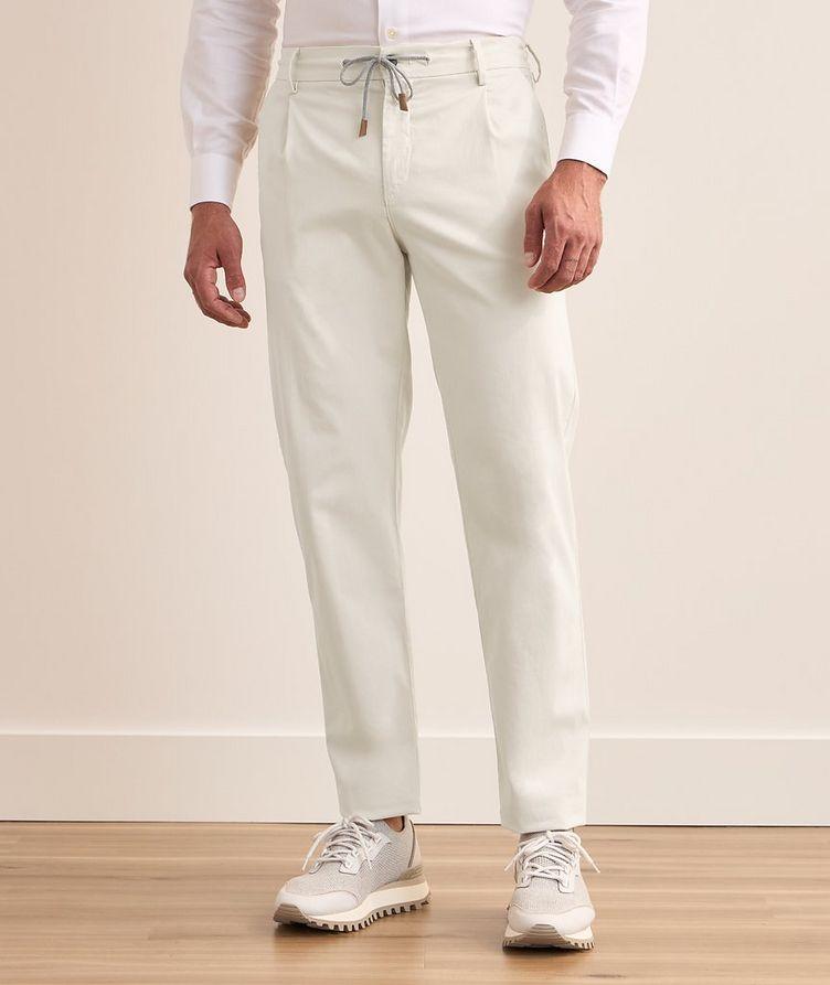 Stretch-Cotton Joggers image 1