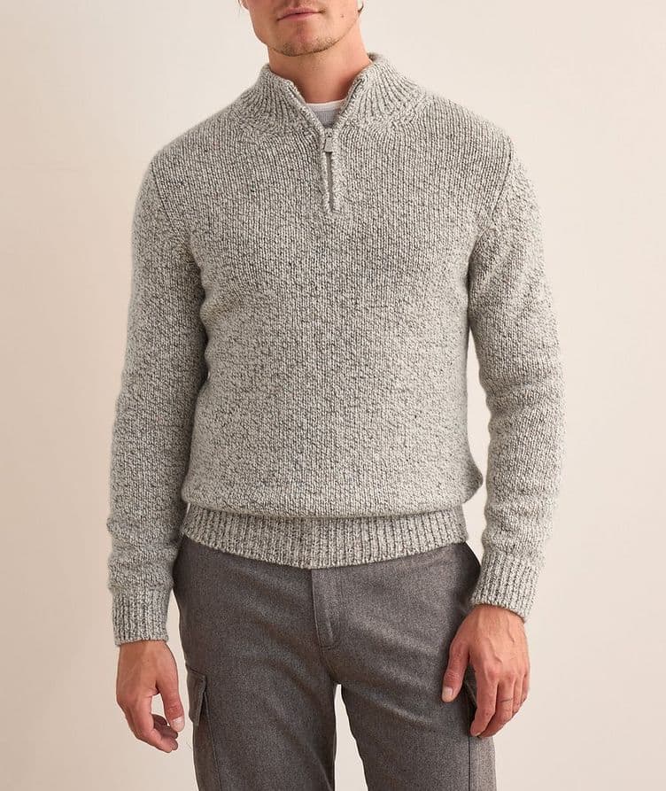 Cashmere Quarter-Zip Sweater  image 1